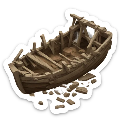 ancient wreckage sticker