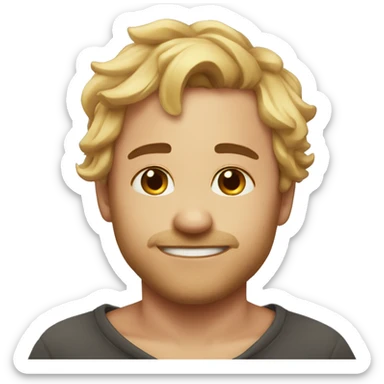 Melting my heart face sticker