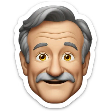 robin williams as the genie sticker