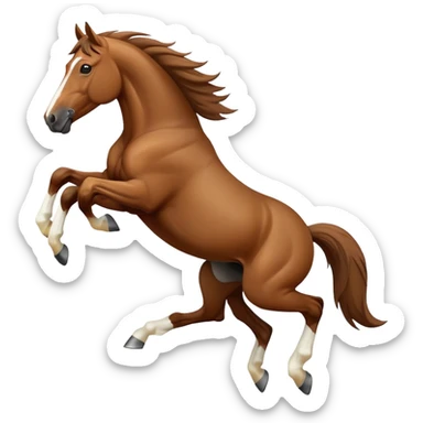 jumping horse sticker
