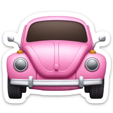 Pink vw bug sticker