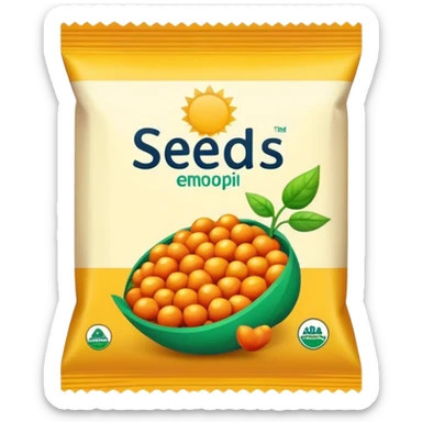 packet of seeds sticker