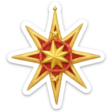Christmas parol sticker
