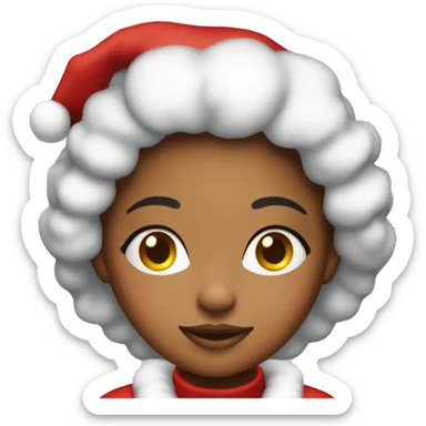 Young Mrs santa claus  sticker