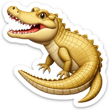 Beige crocs- Just one sticker