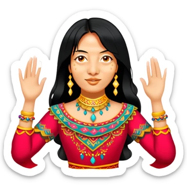 Folkloric Dancer sticker