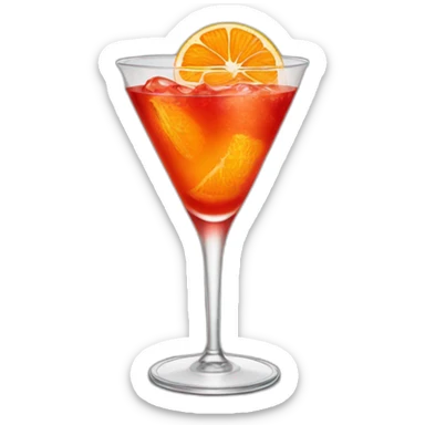 Campari orange drink sticker