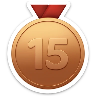 Medal 15 emoji sticker