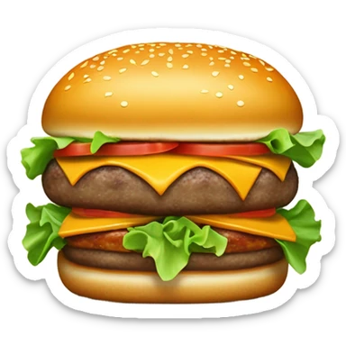 juicy cheeseburger  sticker