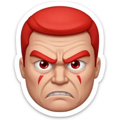 angry man sticker