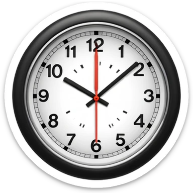 time consuming clock sticker