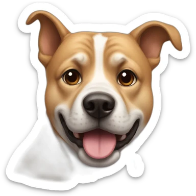 Lovely notorious dog face sticker