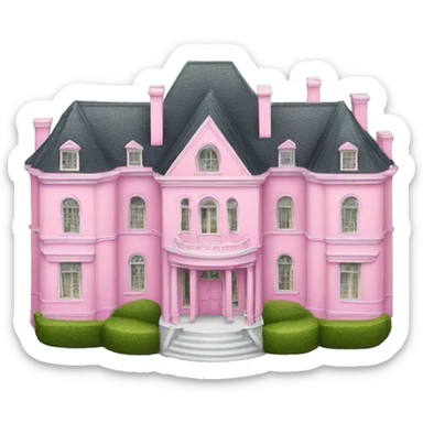 Large pink mansion  sticker