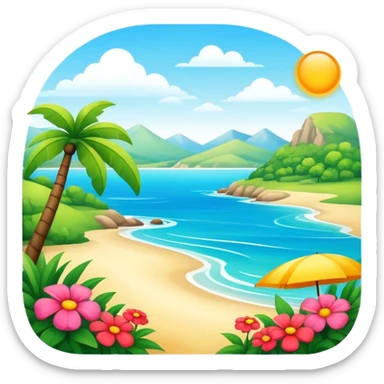 Summer sticker
