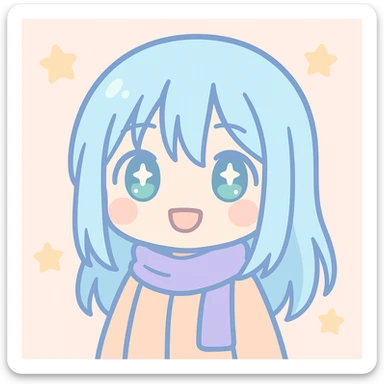 Rimuru Tempest character, kawaii style sticker