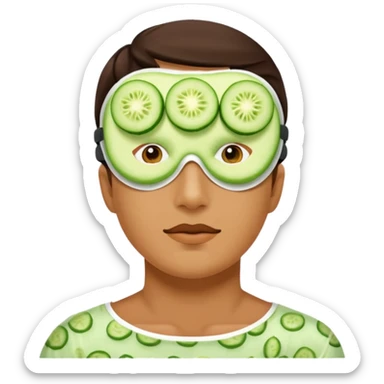 Relax and okurka na očích sticker