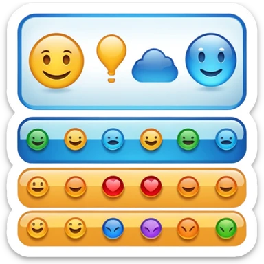 app interface window with drag-and-drop elements sticker