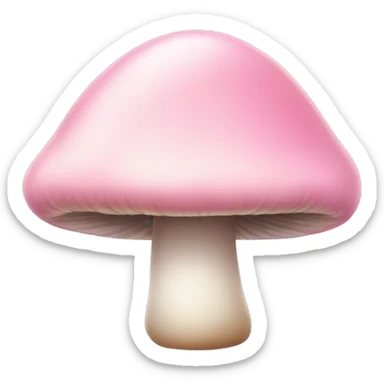 pastel pink mushroom  sticker