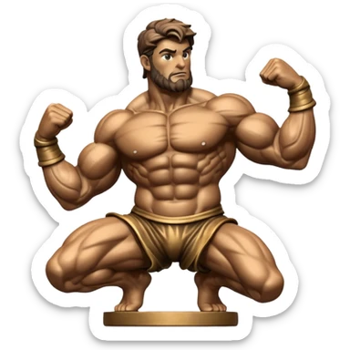 atlas bronze statue sticker
