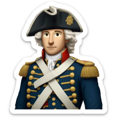 british solider 1700s revolutionary war sticker