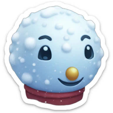 Snowman Statue Epic Mystery Legendary NewYear PokemonTheme Pokeball Snowfall Snowballs sticker