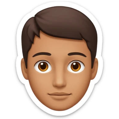 a person with a lot of details 3/4 view sticker