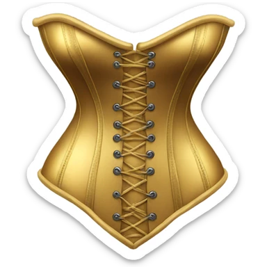 gold corset sticker
