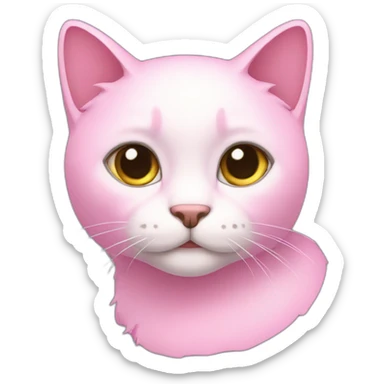 虹猫-星-pink sticker