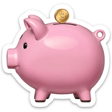 piggy bank sticker