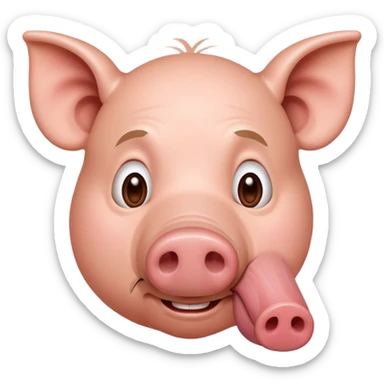 john pork is calling internet meme  sticker