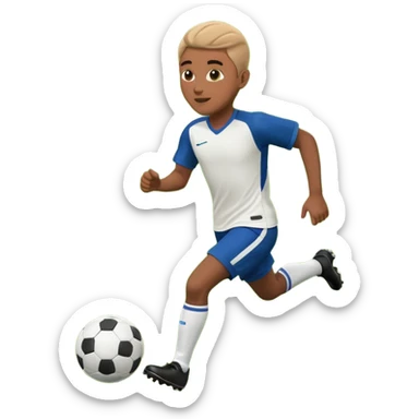 Lamine Yamal playing soccer sticker