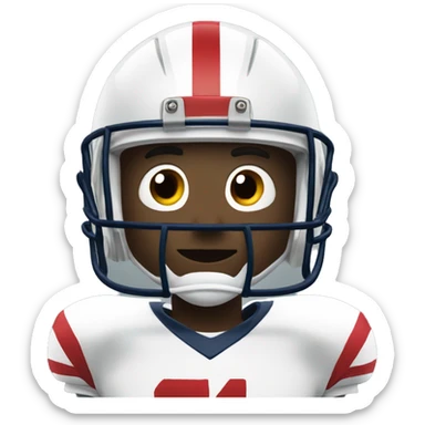 Football wearing football playing football sticker