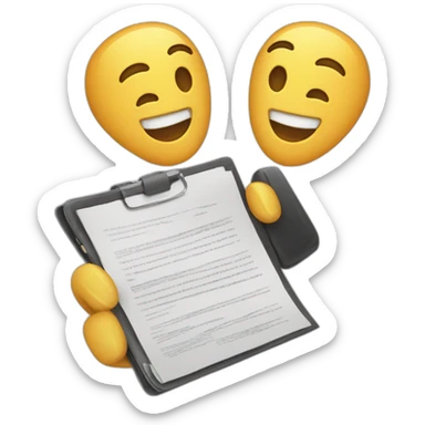 contract in smartphone sticker