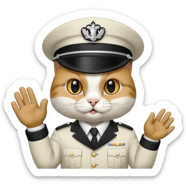 Un chat qui fait un doigt d’honneur sticker