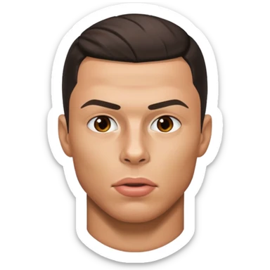 ronaldo qui se mort les lèvres  sticker