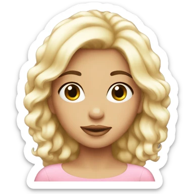 coquette girl pink sticker