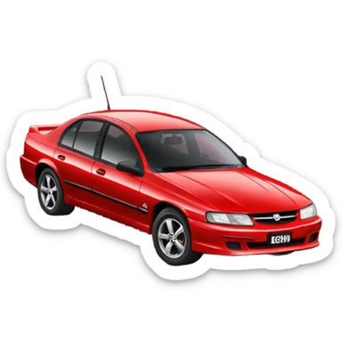 Red VY SS Holden Commodore sticker