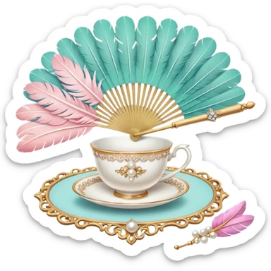 bridgerton aesthetic things sticker