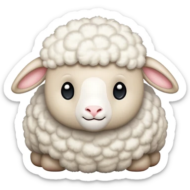 stuffed lamb jellycat  sticker