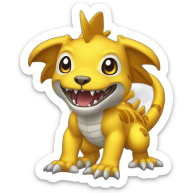 Digimon Agumon sticker