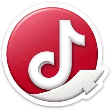 Tiktok logo sticker