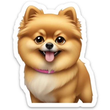 two pomeranian lulu
 sticker