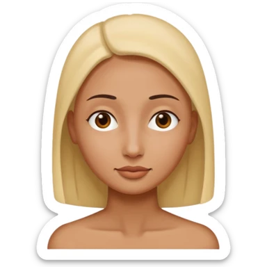 sugeneruok moters galva be akiu ir burnos be noses ir plauku sticker