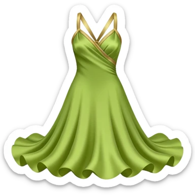 Green postachio color silk colette sticker
