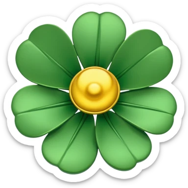 Green buttercup charm sticker