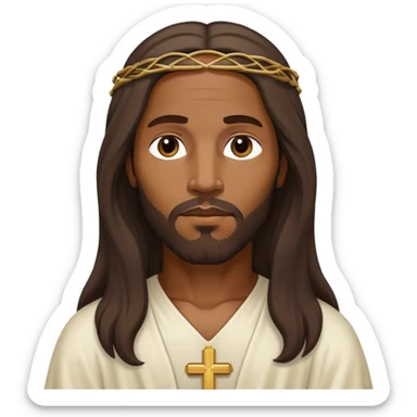 Black jesus captured sticker