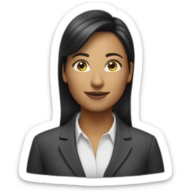 Female cfo sticker