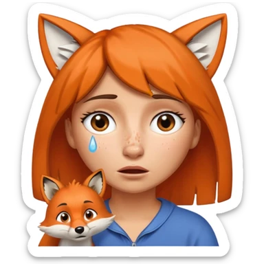 Make Dora and Swiper the fox crying sticker
