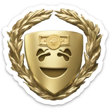 Championship title belt with a world on the front in gold sticker