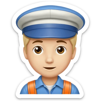 y2k newspaper boy hat sticker